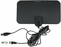 ANT-620 Indoor TV Antenna (with power supply) Black Connection via Coaxial Cable