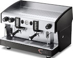 Wega Atlas W01 EVD Metallic Black Επαγγελματική Μηχανή Espresso με 2 Group Π74xΒ57xΥ52cm