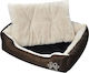 vidaXL Dog Sofa Sofa Hundebett Braun 65x48cm. 170204