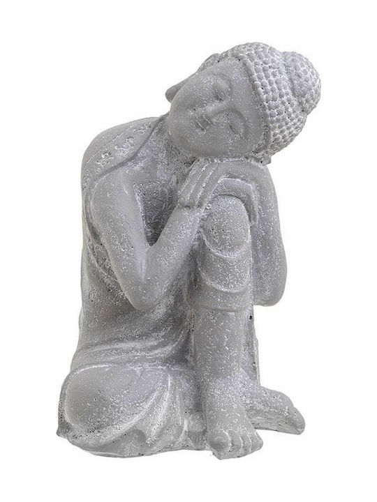 Inart Decorative Buddha Polyresin in Grey 16x16x25cm 1pcs