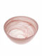 Espiel Atlas Glass Salad Bowl Pink 29x29x14.5cm