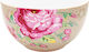PiP Studio Floral Rose Σαλατιέρα από Πορσελάνη Khaki 18x18x11cm