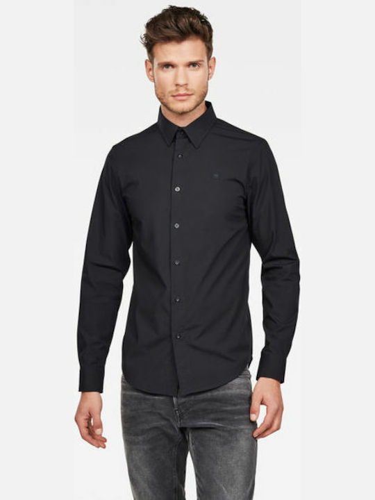 G-Star Raw Core Herrenhemd Langärmelig Schwarz D03691-7085-990