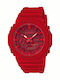 Casio G-Shock Analog/Digital Men's Watch 49mm Chronograph Battery with Red Rubber Strap
