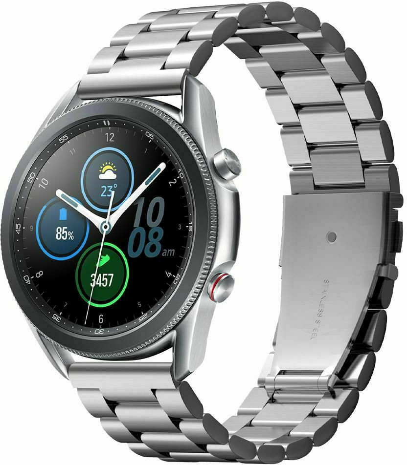 Spigen Modern Fit Λουράκι Μεταλλικό Ασημί (Galaxy Watch (46mm