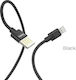 Hoco Braided USB to Lightning Cable Μαύρο 1.2m ...