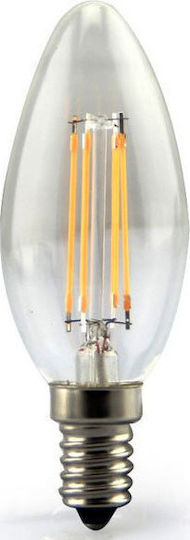 Atman LED Bulb 4W 98mm for Socket E14 and Shape C35 Cool White 500lm