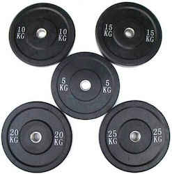 Viking Bumper Plates 104912 Set of Plates Olympic Type Rubber 1 x 20kg Φ50mm