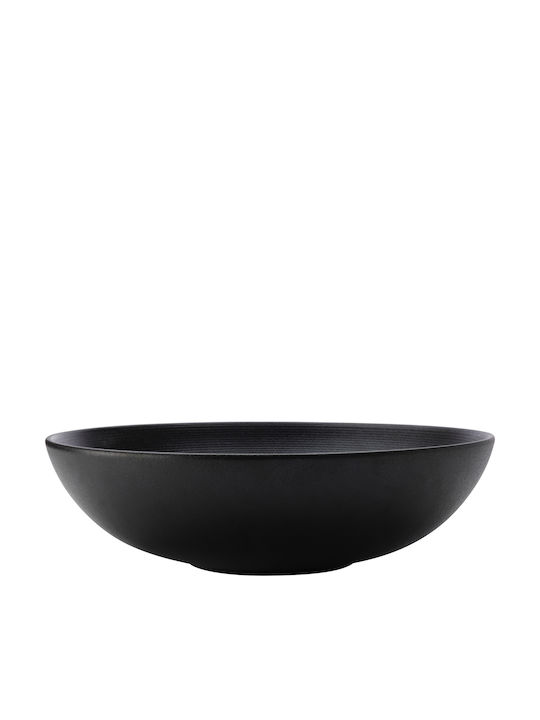 Maxwell & Williams Caviar Salad Bowl Porcelain Μαύρη 36x36cm 1pcs