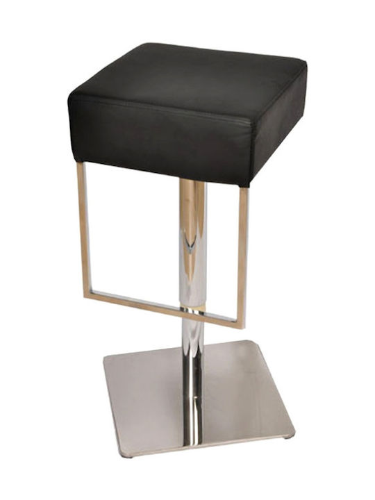Stools Bar Upholstered with Faux Leather S3010 Black 1pcs 38x38x52cm