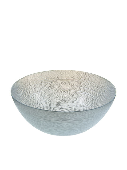 HFA Σαλατιέρα Mosaic Salad Bowl Glass Γκρι 21x21x10cm