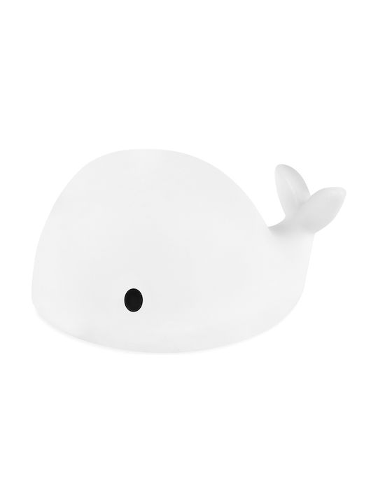 Flow Led Kids Decorative Lamp Moby with Color Changes White 30x22x18εκ.