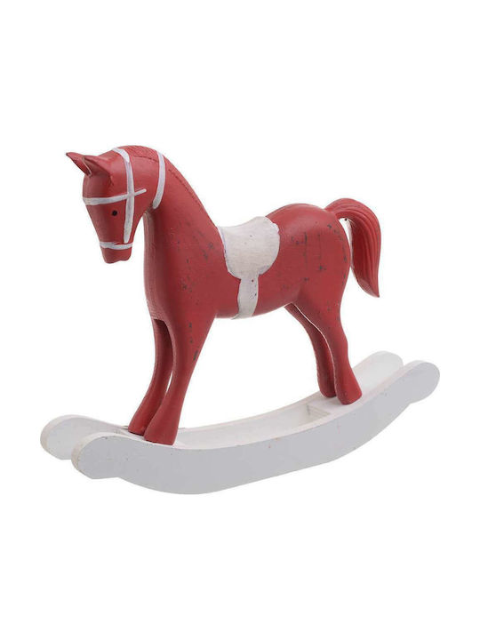 Click Set of Decorative Horses made of Wood 29x5x22cm 2pcs