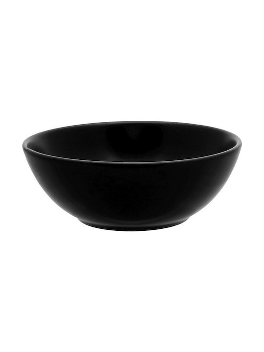 Espiel Ceramic Serving Bowl Μαύρο with Diameter 14εκ. 1pcs