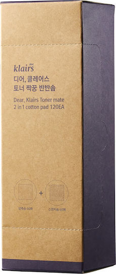Dear, Klairs Кърпички за Тонизиране на Лице 120 Бройки