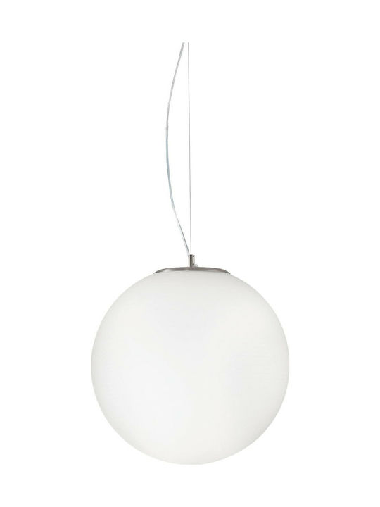 Ideal Lux Mapa Riga SP1 Pendant Light Single-Light Ball for Socket E27 White