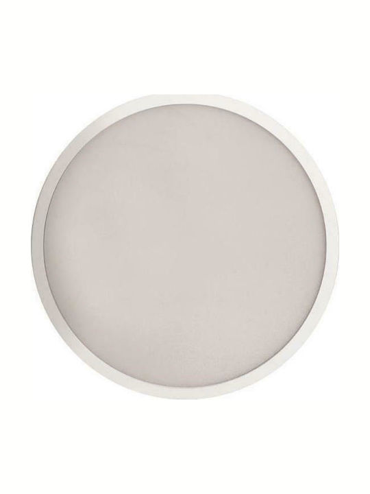 Eurolamp Round Recessed LED Panel 20W with Natural White Light Diameter 50cm