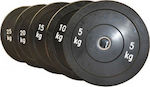 MDS Crossfit Rumber Plate Set Discuri De Tip Olimpic Cauciucate 1 x 15kg Φ50mm