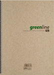 Salko Paper Σπιράλ Τετράδιο Ριγέ Β5 120 Φύλλων 4 Θεμάτων Greenline (Διάφορα Σχέδια)