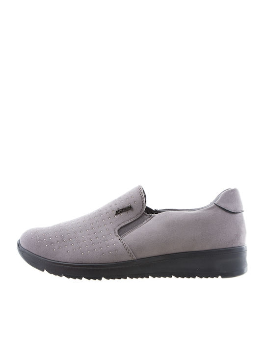 Kari Γυναικεία Slip-On Γκρι
