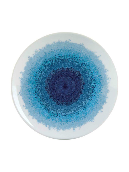 Ionia Apeiron Plate Desert made of Porcelain Blue with Diameter 20.5cm