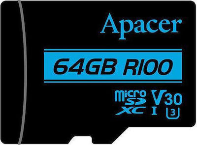 Apacer R100 SDXC 64GB Clasa 10 U3 V30 UHS-I