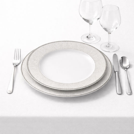 Cryspo Trio Ascari White Porcelain Dinnerware Set 43.2859.40 20pcs