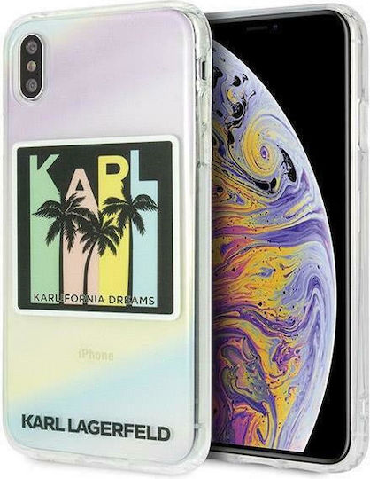 Karl Lagerfeld Karlifornia Dreams Hard Back Cover Silicone Multicolour (iPhone XS Max)