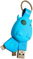 Munkees 3700 Cablu USB La Lightning / Micro USB 0.1m