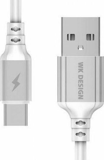 WK USB Typ-C Kabel USB 2.0 Männlich - USB-A Weiß 1m WDC-073a-wh