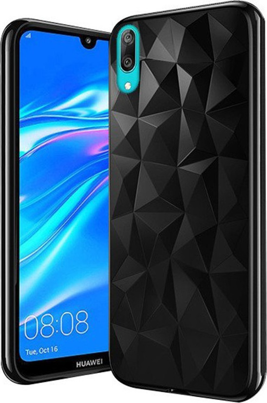 3D Air Prism Back Cover Σιλικόνης Μαύρο (Huawei Y7 2019 / Y7 Prime 2019