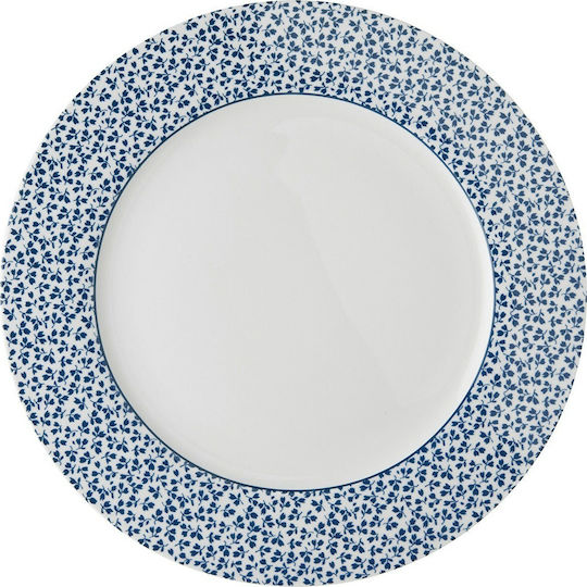 Laura Ashley Blueprints Πιάτο Ρηχό από Πορσελάνη Floris με Διάμετρο 26cm