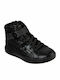 Shoutouts Quilted Kicks Kids Boots with Zipper Black