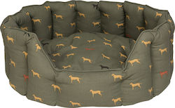 Sophie Allport Breeds Sofa Dog Bed Fab Labs In Khaki Colour 83x64cm