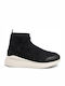 Griffith Damen Chunky Stiefel Schwarz