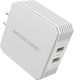 NiteCore Charger Without Cable with 2 USB-A Ports Quick Charge 3.0 Whites (UA42Q)