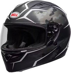Bell Qualifier Volles Gesicht DOT / ECE 22.05 Stealth Camo Matte Black/White