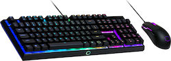 CoolerMaster MS110 Σετ Gaming Πληκτρολόγιο με RGB φωτισμό & Ποντίκι (Αγγλικό US)