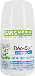 So'Bio Etic Sensitive and Depilated Skin Aloe Vera Deodorant Roll-On 50ml