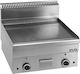 MBM Πλατώ Ψησίματος Υγραερίου Χρωμίου 60x60x27cm 10.2kW με Λεία Πλάκα GFT66LC