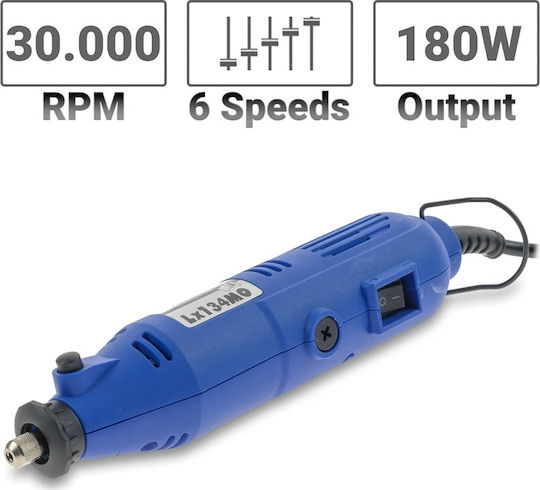 Electric Hand Multitool Electric Rotary Multi Tool 180W with Speed Control 1018.229