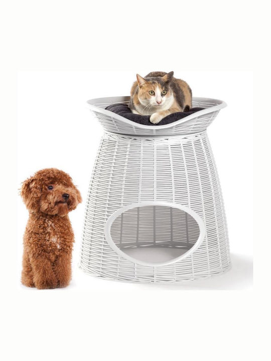Bama Pasha Pet Home Φωλιά Σκύλου Λευκή 52x50εκ.