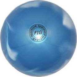 Αθλοπαιδιά 009.82801 009.82801/blu/w Rhythmische Gymnastik Ball mit Durchmesser 19cm Blau