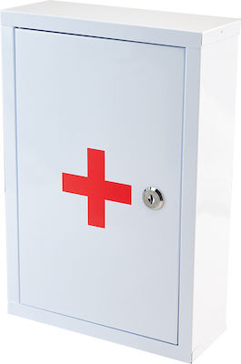 Bormann BFB2000 Metallic First Aid Wall Cabinet with Lock 32x22x8cm