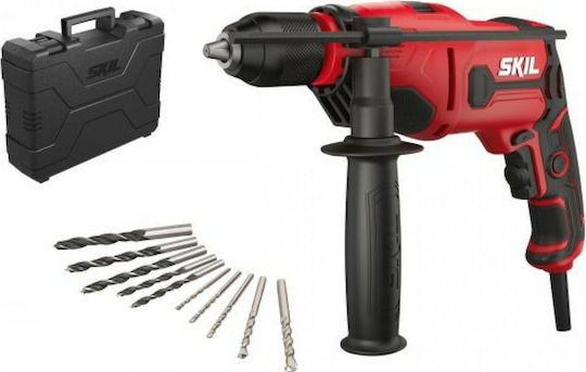 Skil 6725 GA Impact Drill 710W with Case and with Set of 10 drill bits