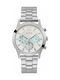 Guess Watch Chronograph with Silver Metal Bracelet W1295L1