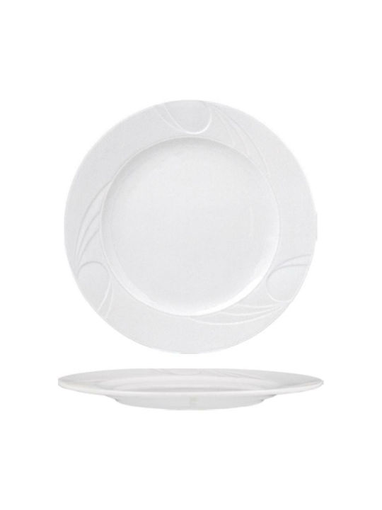 Gural Πιάτο Φρούτου Karisma Plate Desert Porcelain White with Diameter 16cm 1pcs