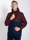 Winter Jacket Navy Blue / Burgundy