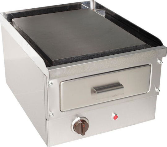 M&M equipment Ηλεκτρικό Πλατώ Ψησίματος Μαντεμένιο 38x51x29cm 3.2kW με Ραβδωτή Πλάκα MM 3.5R 230V