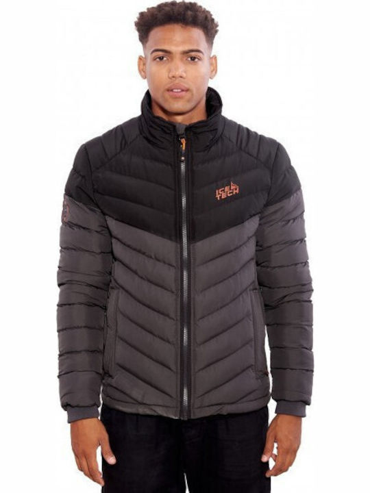 Winter Jacke Puffer Gray / Black
